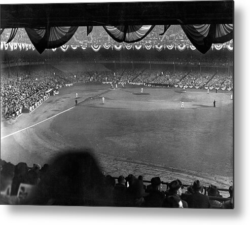 1937 Metal Print featuring the photograph Yankees Defeat Giants by Underwood Archives
