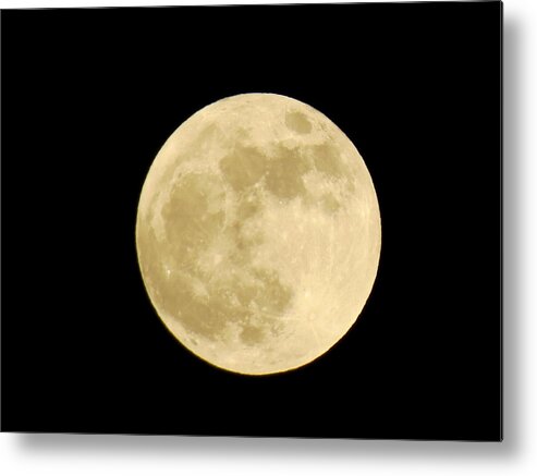 Moon Metal Print featuring the photograph Satellite #1 by Azthet Photography