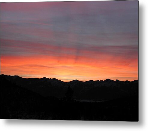  Metal Print featuring the photograph Tangerine Sky by William McCoy