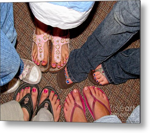 People Metal Print featuring the photograph Toes in #1 by Debbie Portwood