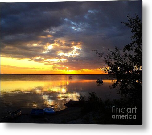 Waterscape Metal Print featuring the photograph Good Spirit Lake #2 by Janice Robertson