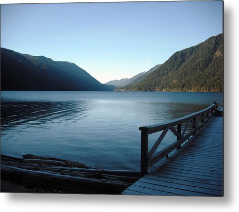 Lake Crescent Metal Print featuring the photograph Lake Crescent by Kelly Manning