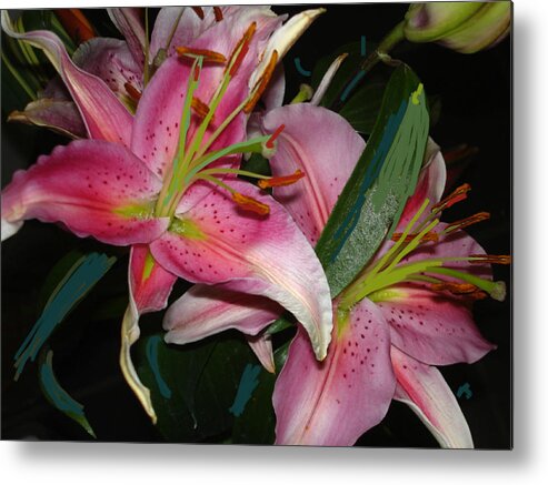 Bettye Harwell Flowers Metal Print featuring the photograph Abstract Fleur by Bettye Harwell