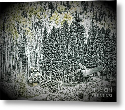 Aspen Tree Metal Print featuring the photograph Aspen tractors by Christina Perry