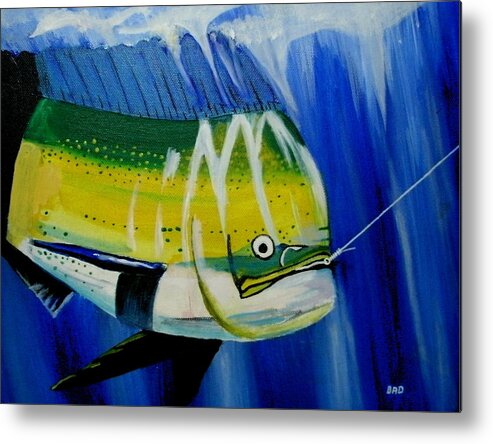 Fish Metal Print featuring the painting Badbmahi by Robert Francis