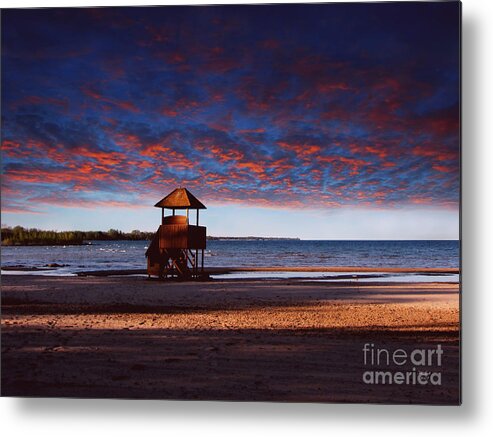 Landscape Metal Print featuring the photograph Beach Sunset by Ms Judi