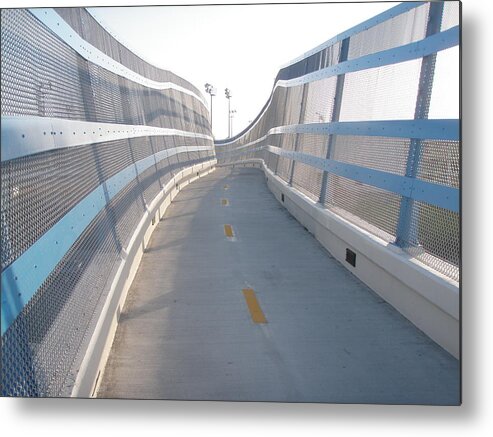  Metal Print featuring the photograph Blue Bridge by Mark Norman