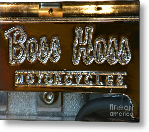 Motorcycle Metal Print featuring the photograph Boss Hoss by Newel Hunter