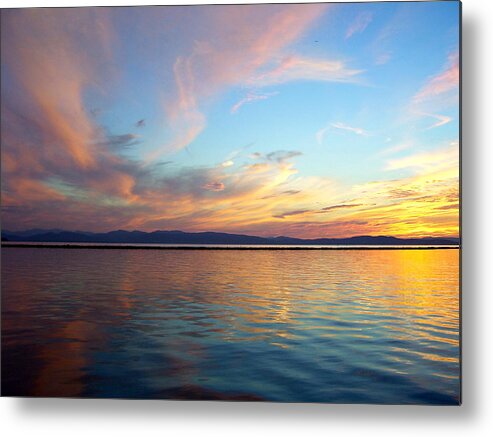 Sunset Metal Print featuring the photograph Butterfly Sky by Mike Reilly