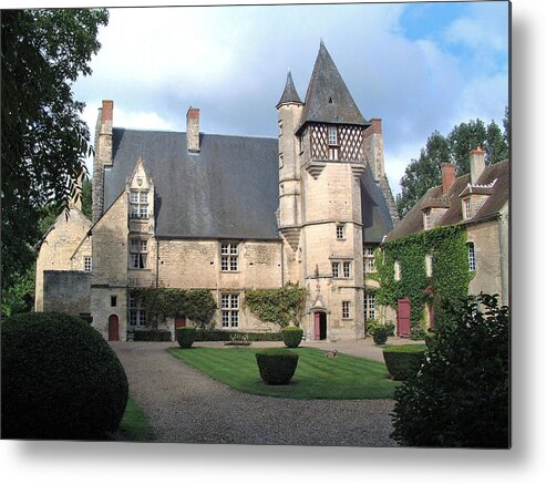 Europe Metal Print featuring the photograph Chateau Villamenant France by Joseph Hendrix