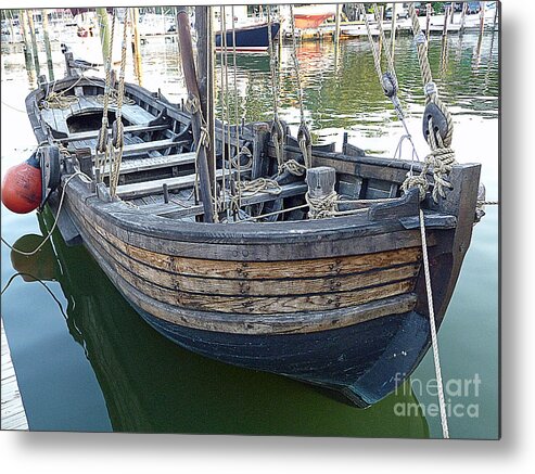 Small Boats Metal Print featuring the photograph Chesapeake Shallop by Louise Peardon