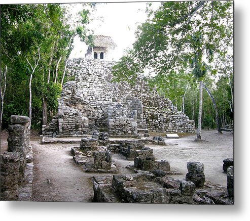 Temple Metal Print featuring the photograph Coba Temple by Keith Stokes