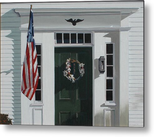 Architectural Metal Print featuring the painting Colonial Entry by Craig Morris