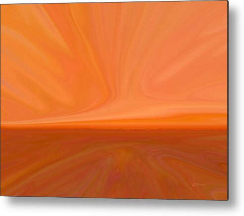 Desert Metal Print featuring the digital art Desert Sunset by Greg Reed Brown