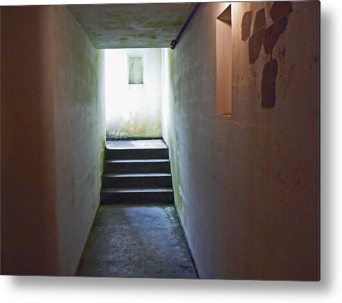 Hallway Metal Print featuring the photograph Directional Choices by Pamela Patch