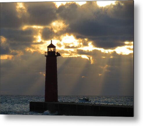 Nature Metal Print featuring the photograph Early Morning Rays by Kay Novy