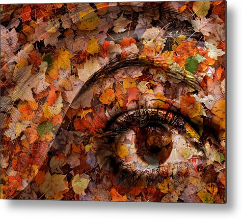 Eye Metal Print featuring the photograph Eye of Autumn by Joe Bonita