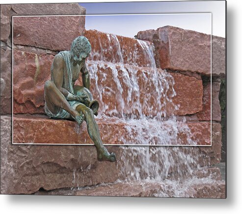 Water Metal Print featuring the photograph Falling Water by Richard Stedman