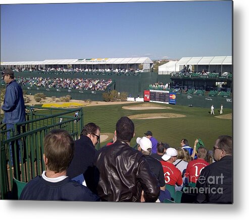 16th Hole Metal Print featuring the photograph Famous 16th Hole by Pamela Walrath