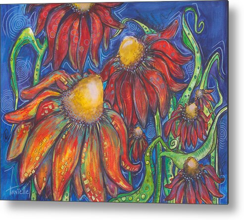 Nature Metal Print featuring the painting Freedom by Tanielle Childers