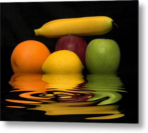 Fruit Metal Print featuring the photograph Fruity Reflections by Cindy Haggerty