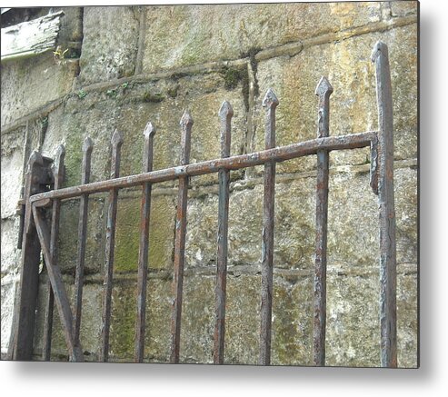 Ennis Metal Print featuring the photograph Gate Top by Christophe Ennis