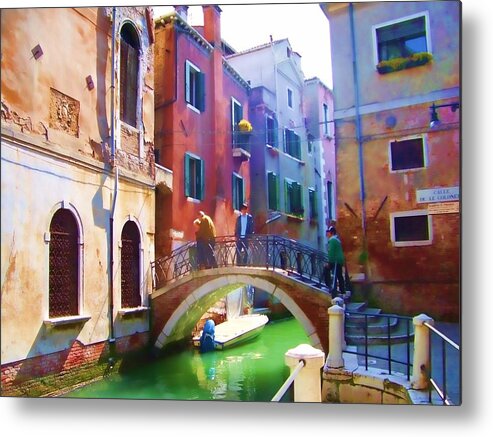 Venice Metal Print featuring the photograph Going Home Venetian Style by Christiane Kingsley