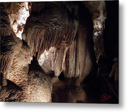 Colette Metal Print featuring the photograph Grotte Magdaleine Sout France in Ardeche by Colette V Hera Guggenheim