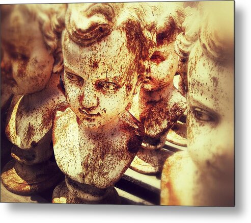 Cherubs Metal Print featuring the photograph Grounded Angels by Olivier Calas