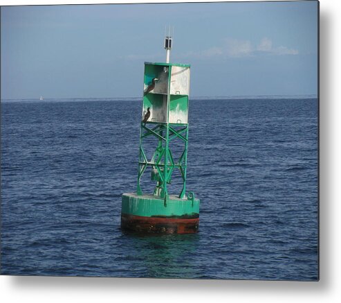 Buoy Metal Print featuring the photograph Hangin with the buoys by Anthony Trillo
