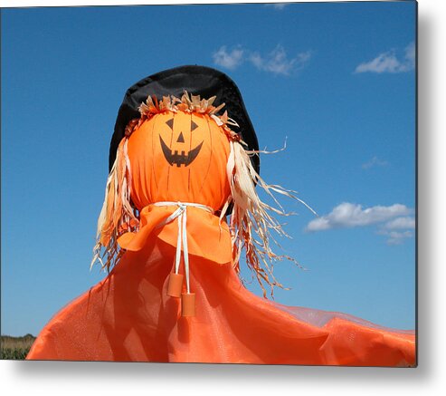 Pumpkin Metal Print featuring the photograph Happy Halloween by Cathy Kovarik