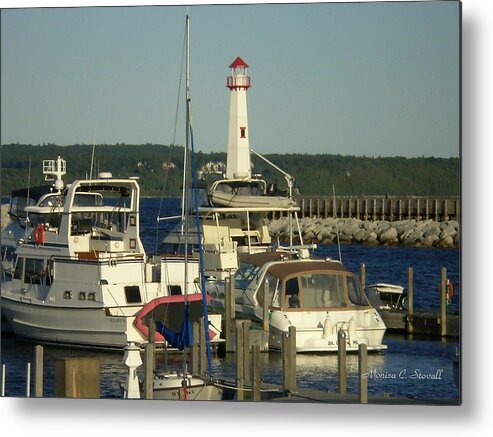  Metal Print featuring the photograph Harbor Collection - St. Ignace MI by Monica C Stovall