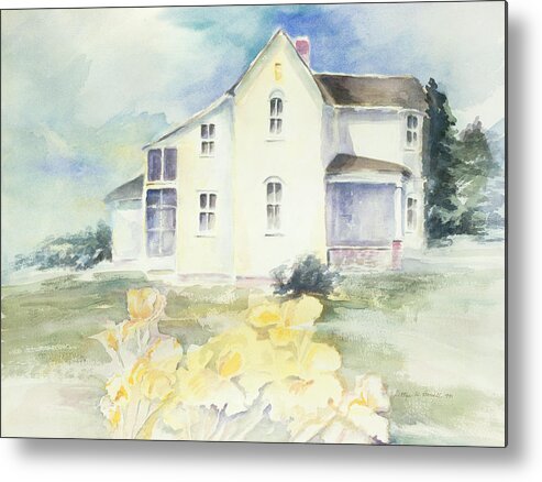 Historic Home Metal Print featuring the painting Historic Home by Bettye Harwell