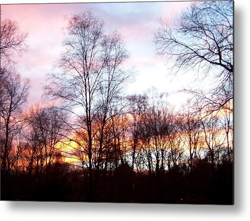 Sunset Metal Print featuring the photograph Just A Hint Of Darkeness by Kim Galluzzo