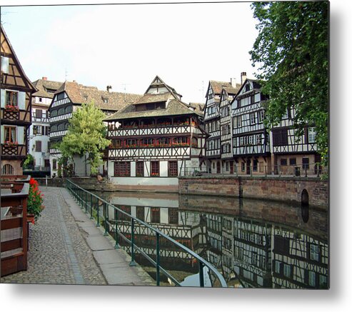 Europe Metal Print featuring the photograph La Petite France Strasbourg France by Joseph Hendrix