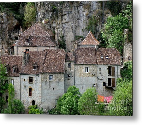 France Metal Print featuring the photograph Life in Rocamadour by Lainie Wrightson