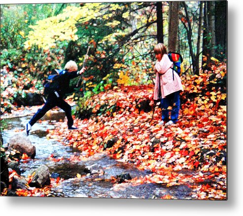 Adventure Metal Print featuring the mixed media Little Explorers 2 by Bruce Ritchie
