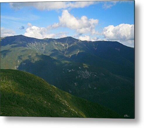 White Mountain National Forest Metal Print featuring the photograph Mount LaFayette from top of Cannon Mountain by Nancy Griswold