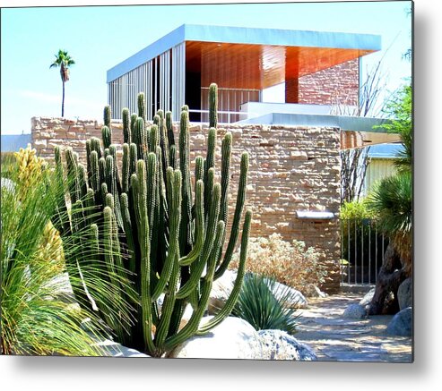 Architecture Metal Print featuring the photograph Neutra's Kaufmann House by Randall Weidner