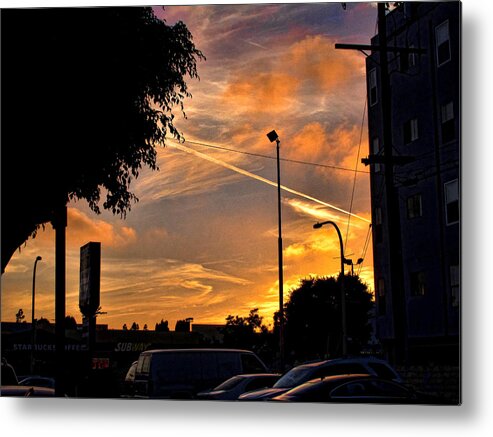 Sunset Metal Print featuring the photograph October Sunset 6 by Helaine Cummins