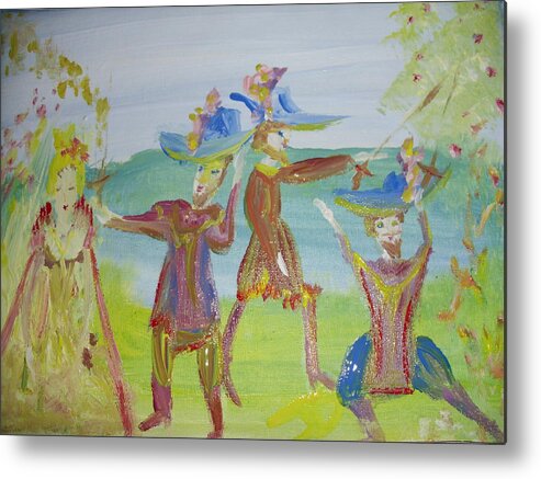 Charm Metal Print featuring the painting Oh so charming by Judith Desrosiers