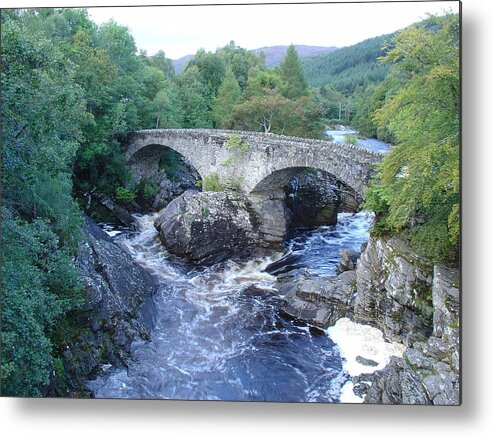 Invermoriston Metal Print featuring the photograph Old Bridge at Invermoriston by Charles and Melisa Morrison