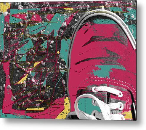 Van Shoes Metal Print featuring the photograph Old Vans by Everette McMahan jr