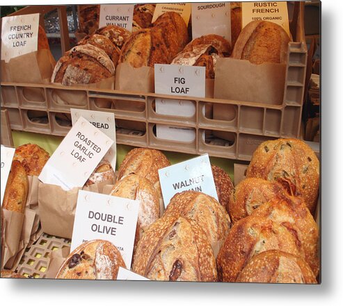 Farmer's Market Metal Print featuring the photograph One of the best bread I have ever had in my life by Hiroko Sakai