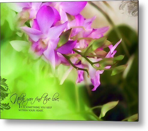 Orchid Metal Print featuring the photograph Orchid Art by Dumindu Shanaka