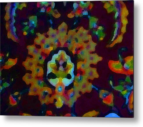 Abstract Metal Print featuring the digital art Outburst by Richard Laeton
