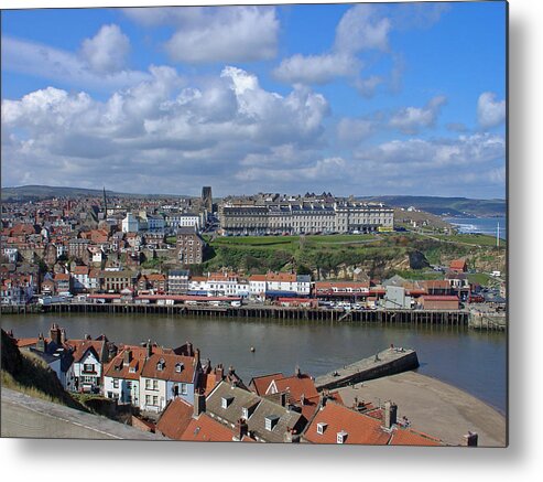 Cars Metal Print featuring the photograph Overlooking Whitby by Rod Johnson