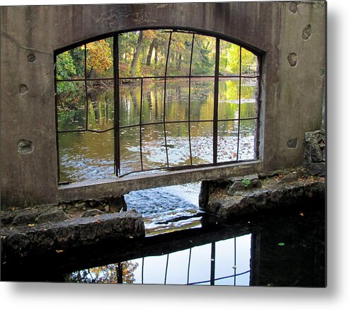 Water Metal Print featuring the photograph Paradise Springs Window 2 by Anita Burgermeister