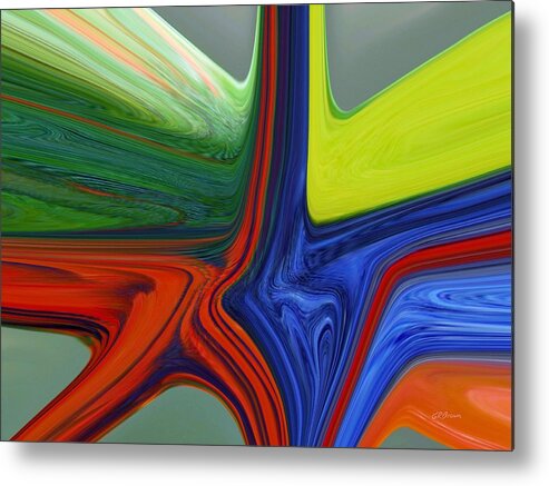 Parrot Metal Print featuring the digital art Parrot Dance by Greg Reed Brown