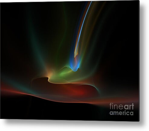 Michigan Metal Print featuring the digital art Northern Lights by Greg Moores